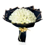 Букет из 51 розы белого цвета